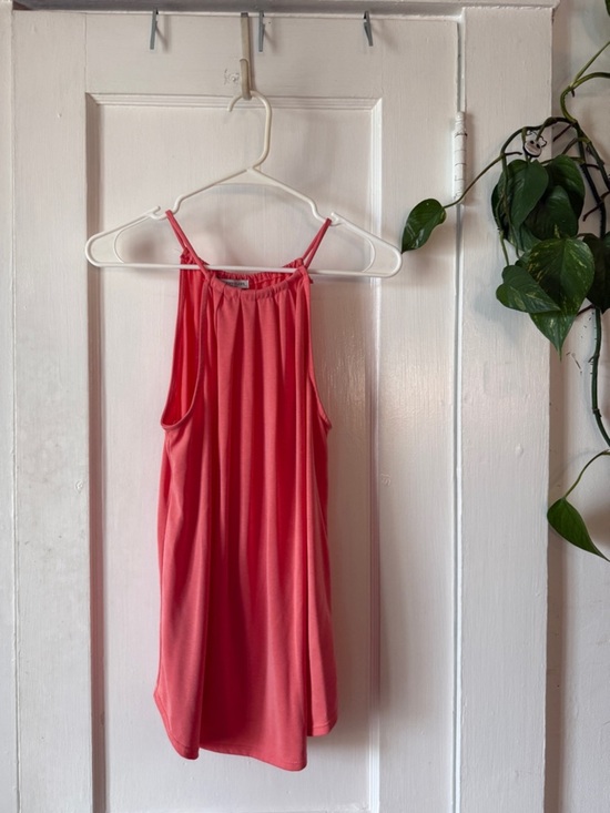 Green Envelope Tops - Green Envelope Coral Halter Camisole